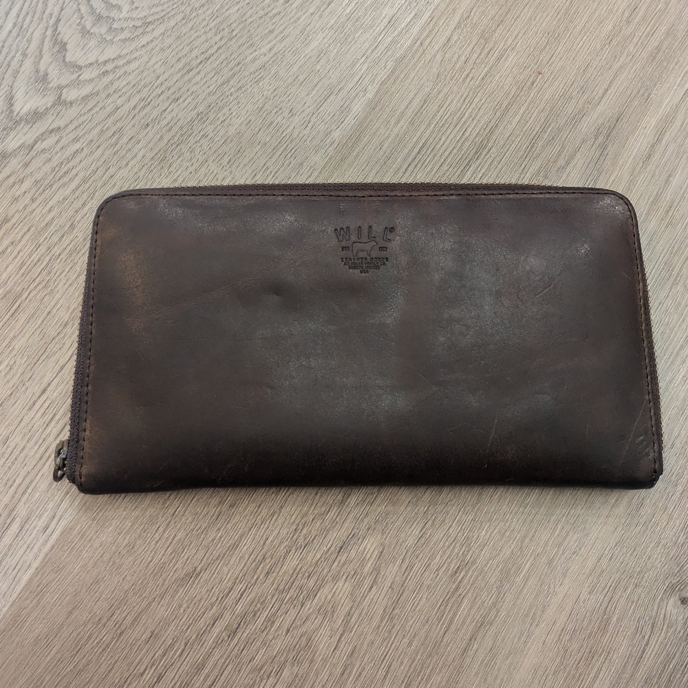 Will Leather Goods Brown Clutch